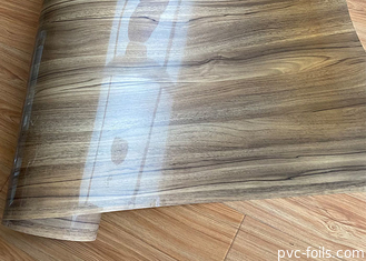 0.30mm Kalın PVC Dekoratif Film Ahşap Efektli Parlak Yüzey