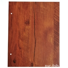 0.07mm Kalın Ahşap Deseni PVC Dekoratif Film Düz Yüzey Rulo Paketleme