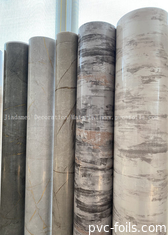 Yüksek Parlaklıklı Mermer PVC Roll PVC Dekoratif Film Vakum Membran Baskı için