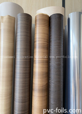 İç mekan mobilya panelleri dekorasyonu için ahşap desenli PVC film rulo