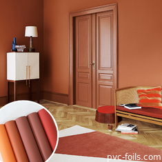İç kapılar için Super Mat Anti Parmak izi PVC Membran Folyo