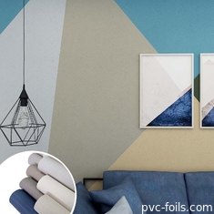 İç yüzey için süper mat parmak izi önleyici PVC dekoratif folyo