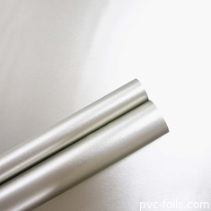 Mobilya panelleri laminasyonu için parlak Metallik Gümüş PVC Dekoratif Film