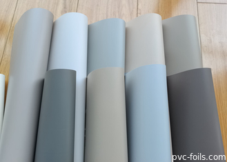 İpekli Pürüzsüz Katı Renkli PVC Dekoratif Film Rulo Membran Baskı için