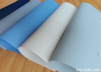 Mavi Süper Mat Katı Renkli DIY Ev Dekoru İçin Kendine Yapışkan PVC Filmi