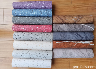 Yeni Mermer Tasarımı PVC Etiketler Mobilya Kapağı İçin PVC Kendine Yapışkan Film Sargı
