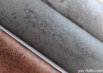 İç kapılar için gri beton taş tasarım PVC dekoratif film