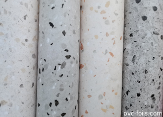 Beyaz Mermer PVC Laminasyon Filmi Masaüstü Taş Dönüşümü için