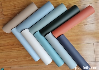 Solid Color Soft Touch PVC Dekoratif Filmi Vakum Baskı ve Membran Kapıları İçin