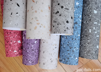 Mermer Tasarımlı Mutfak Masaüstüleri İçin PVC Mobilya Filmleri