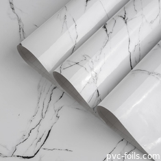 Yüksek Parlaklıklı Mermer Tasarımı PVC Vinyl Etiketler
