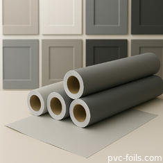 Yumuşak dokunuşlu süper mat katı renkli mobilya ve kapılar için PVC laminatör filmi