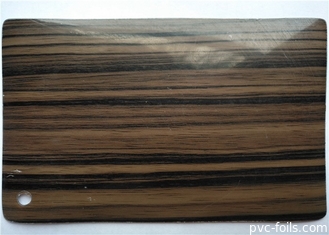 Parlak Ahşap Tahıl Pvc Vinil Dolap Kapıları 0.30mm 0.50mm Kalın
