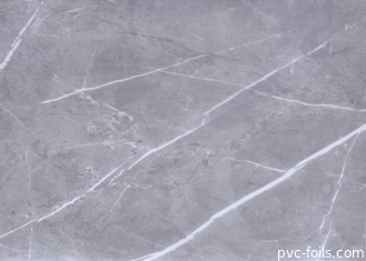 MDF Duvar Paneli İçin Gri Mermer Parlak PVC Film