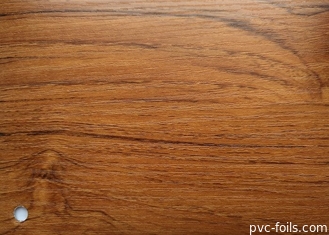 Vakum Membran 0.10mm Kalınlık için Meşe Renk Ahşap Tahıl PVC Dekoratif Folyo