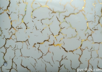 Laminasyon Yüzeyi İçin Yanmaz Parlak Baskılı PVC Dekoratif Film