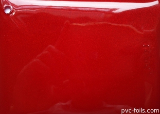 Dolap Kapı Dekorasyonu İçin Parlak Kırmızı Renkli PVC Membran Folyo