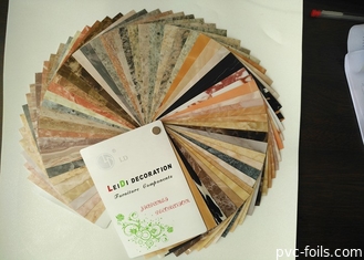 0.50mm Kalınlık Dekoratif PVC Film Masa Örtüsü İçin Parlak Mermer Tasarım
