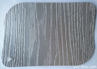 Gri PVC Laminasyon Levhaları 3D Kabartmalı Mobilya Örtüsü 0.30mm