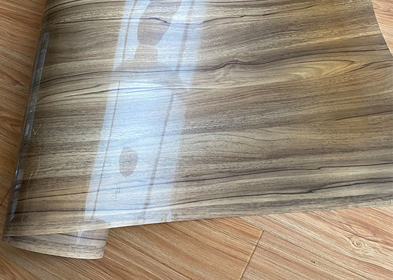 0.30mm Kalın PVC Dekoratif Film Ahşap Efektli Parlak Yüzey