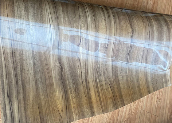 0.30mm Kalın PVC Dekoratif Film Ahşap Efektli Parlak Yüzey