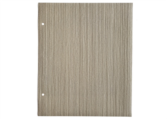 0.10mm Fırçalanmış Açık Ahşap Renkli PVC Mobilya Filmi Kabine Kapı Dekorasyonu İçin