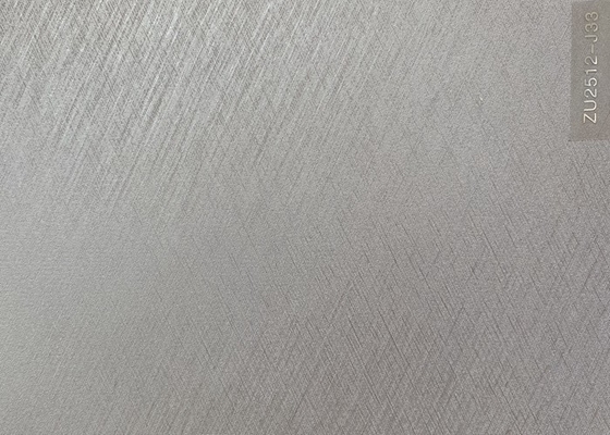 İç Dekoratif Panel Laminasyonu için Gümüş Çizik Kabartmalı PVC Film
