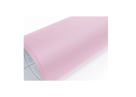 Ev Dekorasyonu İçin Düz Pembe Renkli Mat Kaplama Kendinden Yapışkanlı PVC Film