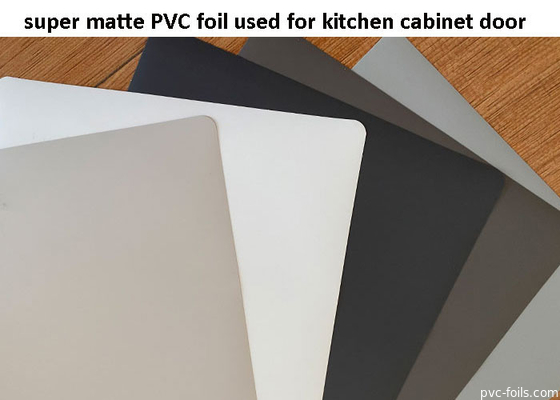 Mutfak Dolabı Kapıları İçin Siyah Süper Mat PVC Dekoratif Folyo