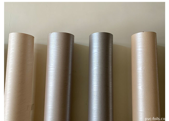 Şekilli MDF Kapılar İçin Düz Renk Mat PVC Mobilya Folyosu Dekoratif