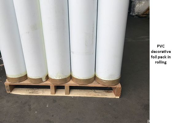 İç Yüzey Dekorasyonu İçin Yüksek Parlak 0.18mm PVC Mobilya Folyo Ruloları