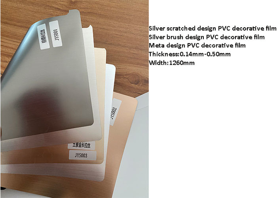 Mobilya Düz Laminasyon için 500m / Rulo PVC Dekoratif Film
