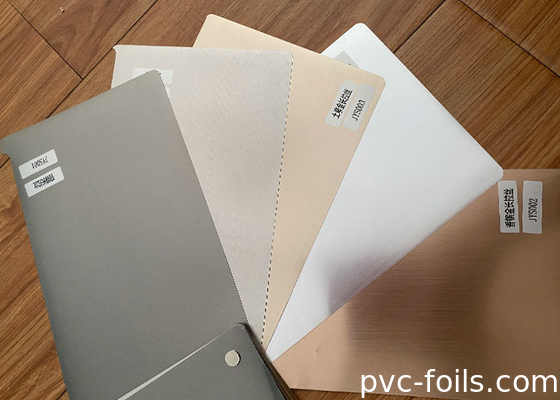 Ev Aletleri Paneli İçin Çok Yönlü Meta Gümüş Fırça Renkli PVC Dekoratif Film