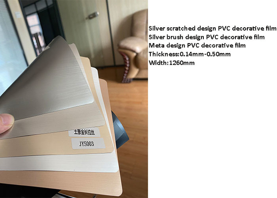 Dolap Kapıları İçin 0.50mm Anti Kirli PVC Dekoratif Film
