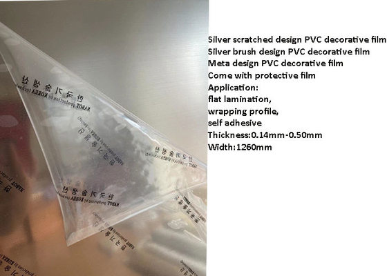 Dolap Kapıları İçin 0.50mm Anti Kirli PVC Dekoratif Film