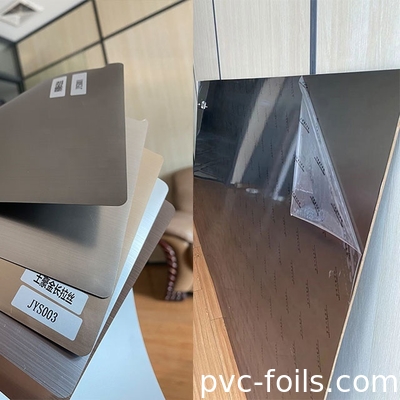 0.07mm Kalınlık PVC Dekoratif Film Parlak Ultra Mat Ahşap Desen Ücretsiz Kaplama