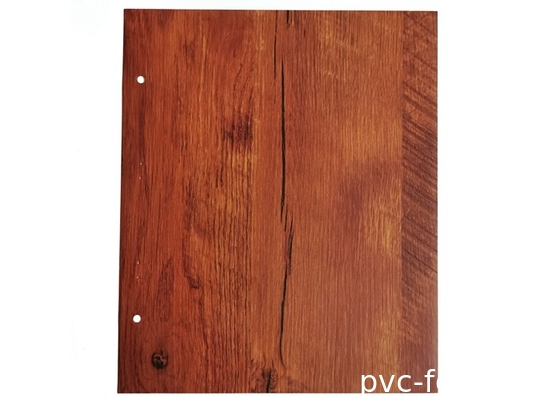 0.6mm Altın Meşe PVC Dekoratif Film Kendinden Yapışkanlı Pürüzsüz Yüzey