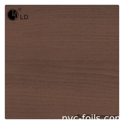 MDF Profil Sarma İçin Ceviz Ahşap Tahıl PVC Dekoratif Film