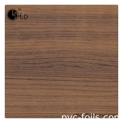 MDF Profil Sarma İçin Ceviz Ahşap Tahıl PVC Dekoratif Film