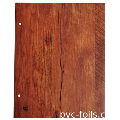 0.07mm Kalın Ahşap Deseni PVC Dekoratif Film Düz Yüzey Rulo Paketleme