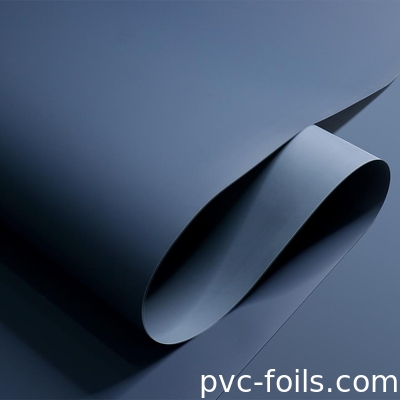 Koyu Mavi PVC Dekoratif Film 0.20mm Kalınlığı Su geçirmez Serbest Parmak izi
