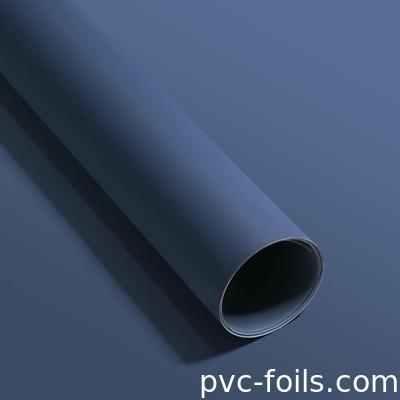 Koyu Mavi PVC Dekoratif Film 0.20mm Kalınlığı Su geçirmez Serbest Parmak izi