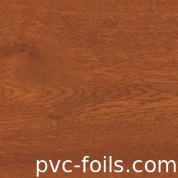 Altın meşe PVC Laminasyon Renkli Film Pencere ve Kapı Profili Sarma için