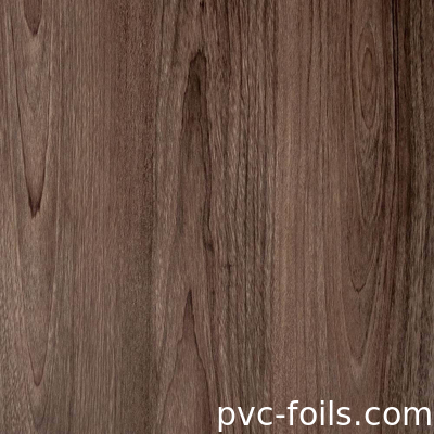 350 Mikron Ahşap Taneler İç MDF Kapılar için PVC Membran Folyo Yuvarlak