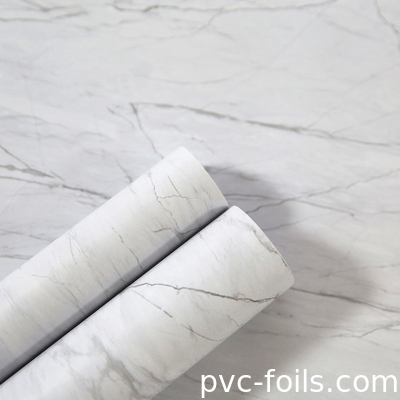 Plastik pencere kapağı için yüksek parlak mermer PVC laminasyon filmi