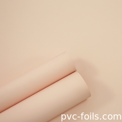 Mutfak dolap kapıları için Super Mat Pembe Renkli PVC Membran Folyo