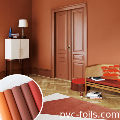 İç kapılar için Super Mat Anti Parmak izi PVC Membran Folyo