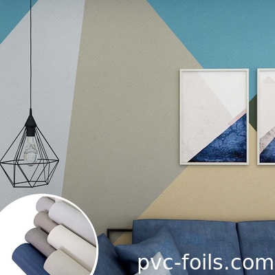 İç yüzey için süper mat parmak izi önleyici PVC dekoratif folyo