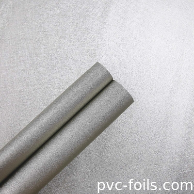 Metallik Gümüş PVC Dekoratif Film İç Mobilya, Kapı Laminasyonu için