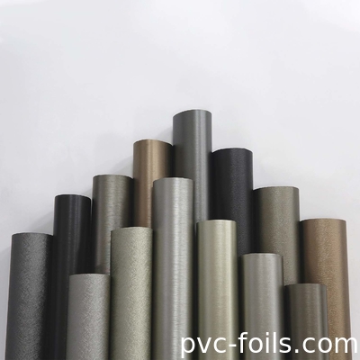 Metallik Gümüş Rengi Yüzey Dekorasyonu İçin Rulo İçin PVC Film